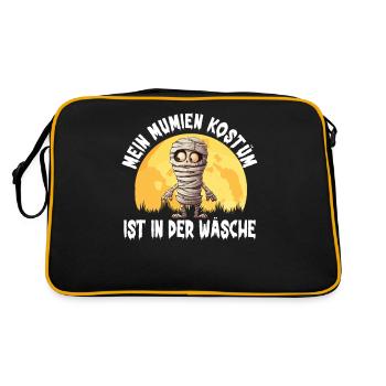 Mon costume de momie est dans la lessive drôle - Sac Retro - noir/or - Dos
