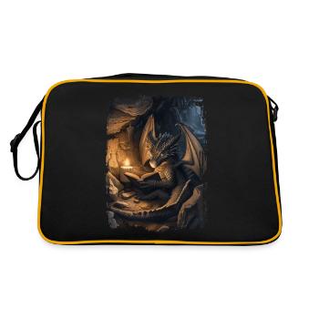 Kite - Retro Bag - black/gold - Back