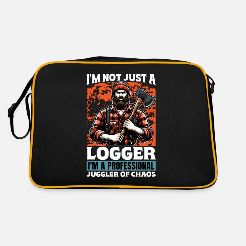 Logging I'm Not Just A Logger I'm A Tree Surgeon Retro Tasche