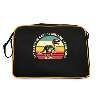 Fossil Hunter My Happy Place Fossil Collecting - Retro Bag - black/gold - Back