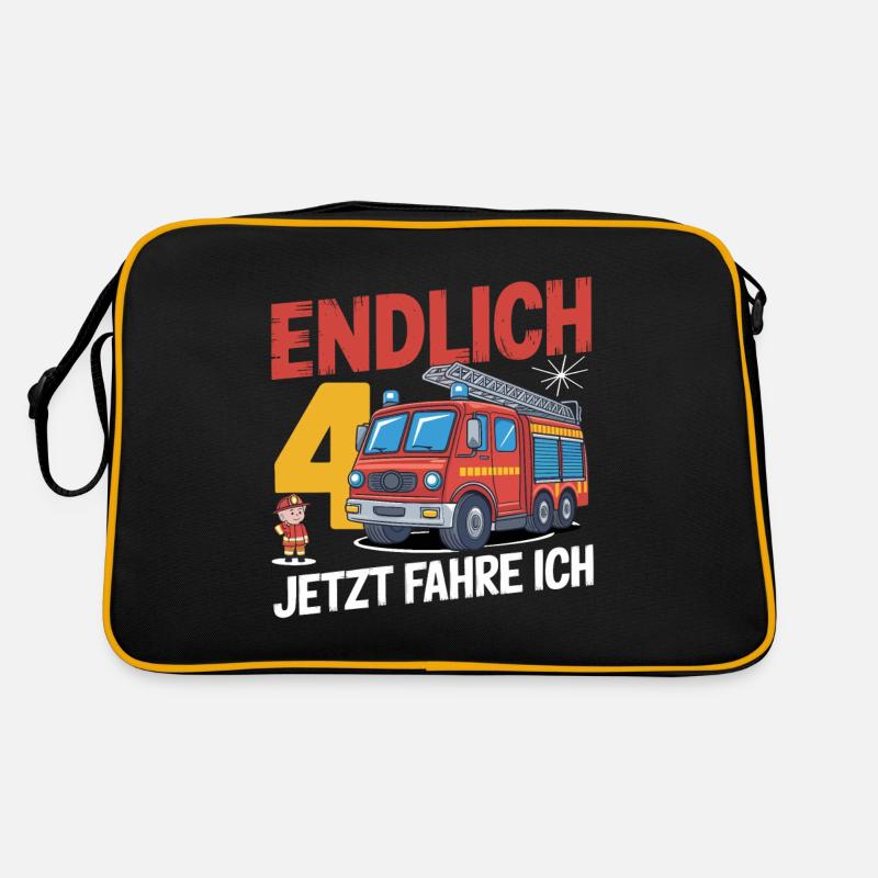 Finally 4 Now I Drive a Fire Engine Retro Bag