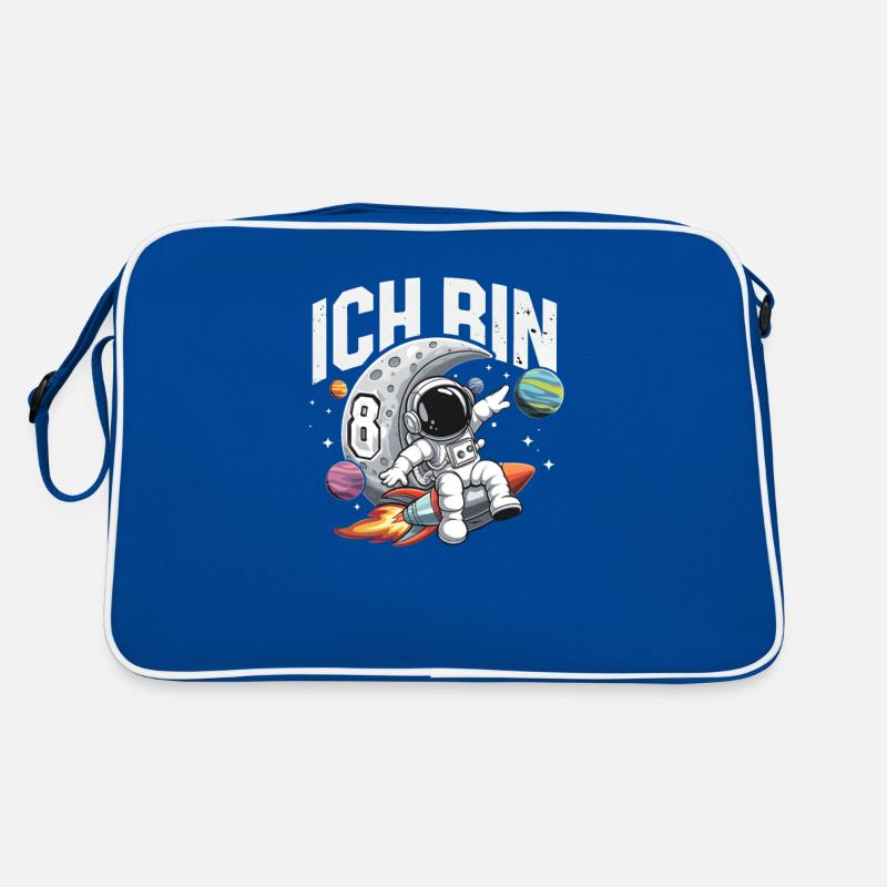 8e anniversaire garçons 8 ans anniversaire astronaute Sac Retro