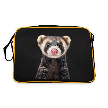 Ferret - Retro Bag - black/gold - Back