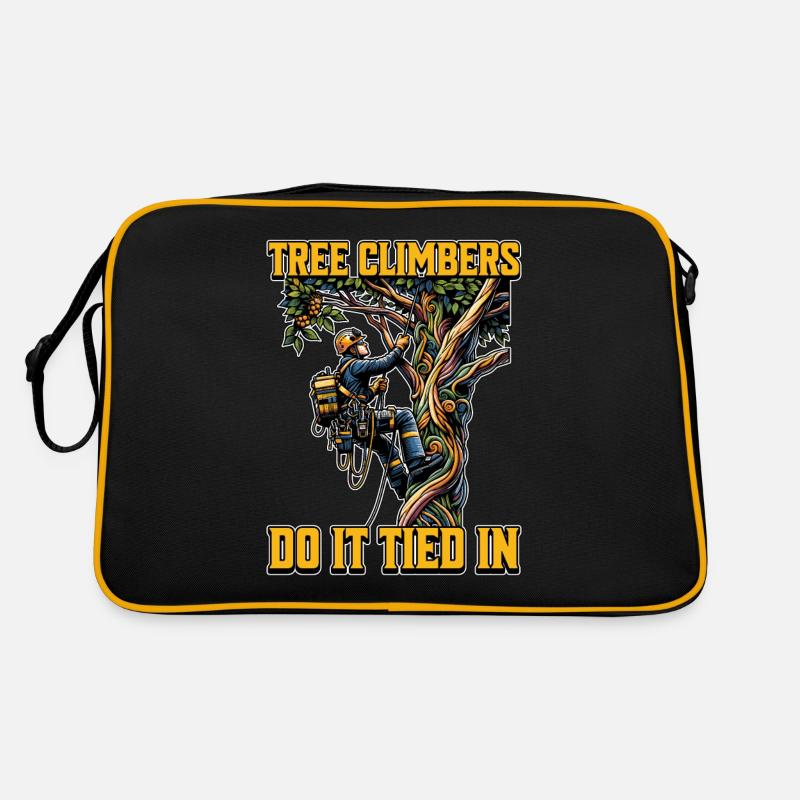 Tree Surgeon Tree Climbers Do It Arboriculturist Retro Tasche