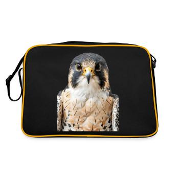 Falke - Retro Tasche - Schwarz/Gold - Hinten