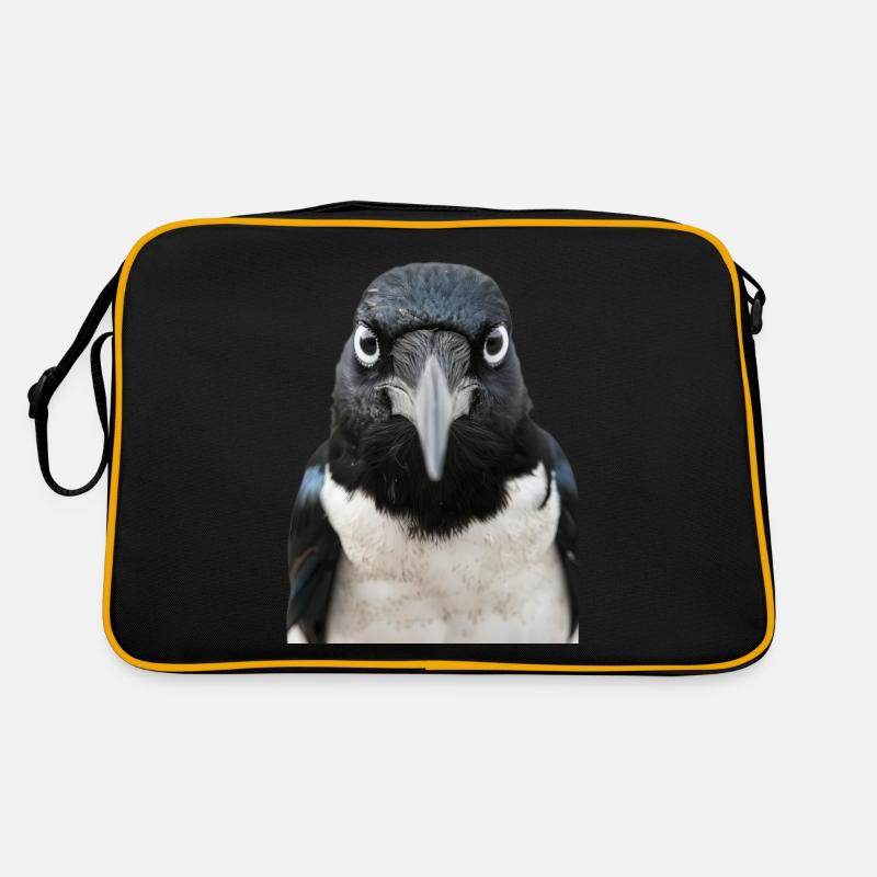 Elster - Retro Tasche - Schwarz/Gold