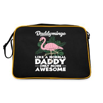 Daddymingo Like A Normal Daddy Only More Awesome - Retro Bag - black/gold - Back