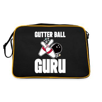 Gutter Ball Guru 4 - Retro Tasche - Schwarz/Gold - Hinten