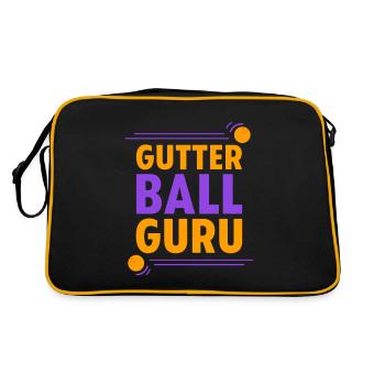 Gutter Ball Guru 3 - Retro Tasche - Schwarz/Gold - Hinten