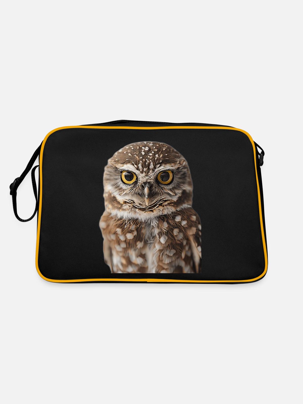 Owl - Retro Bag - black/gold - Back