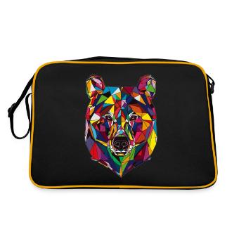 Tragen - Retro Tasche - Schwarz/Gold - Hinten