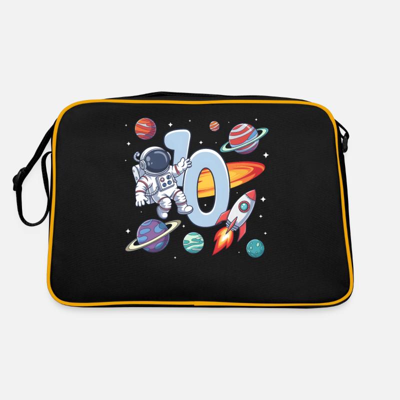10. Geburtstag Jungen Astronaut Geburtstag Retro Tasche