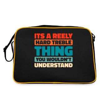 Irish Dance Irischer Tanz - Retro Tasche - Schwarz/Gold - Hinten