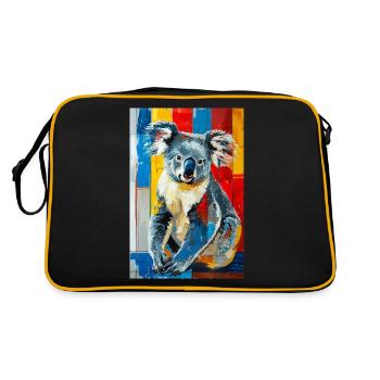 Koala - Sac Retro - noir/or - Dos