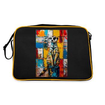 Meerkat - Retro Bag - black/gold - Back