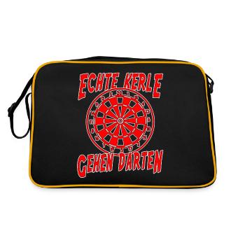 Dartboard - Look for opponents, no victims - Retro Bag - black/gold - Back