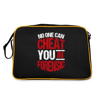 In forensics, no one can cheat you - Retro Bag - black/gold - Back