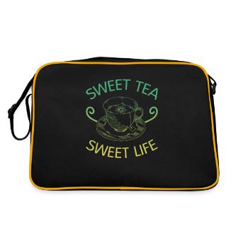 Sweet Tea Sweet Life - Retro Bag - black/gold - Back