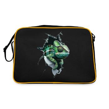 Caméléon - Sac Retro - noir/or - Dos