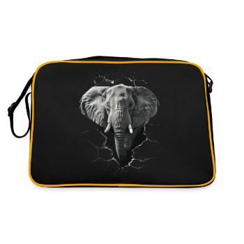 Elephant - Retro Bag - black/gold - Back
