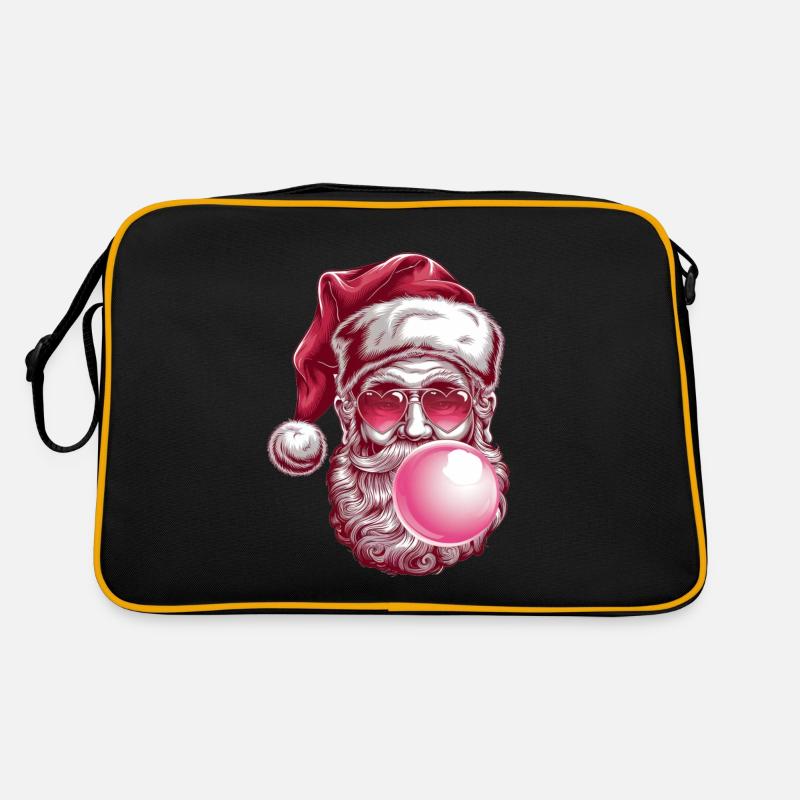 Père Noël cool avec des lunettes de soleil Sac Retro