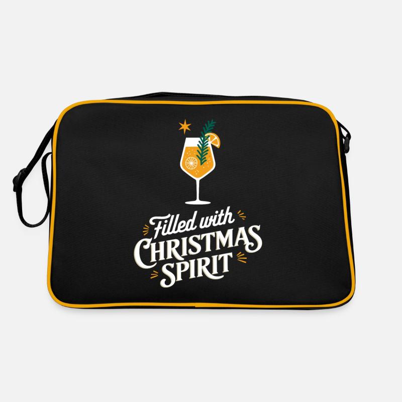 Gefüllt Mit Weihnachtlichem Geist Retro Tasche