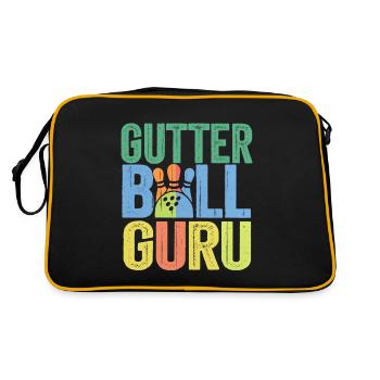 Gutter Ball Guru 6 - Retro Tasche - Schwarz/Gold - Hinten