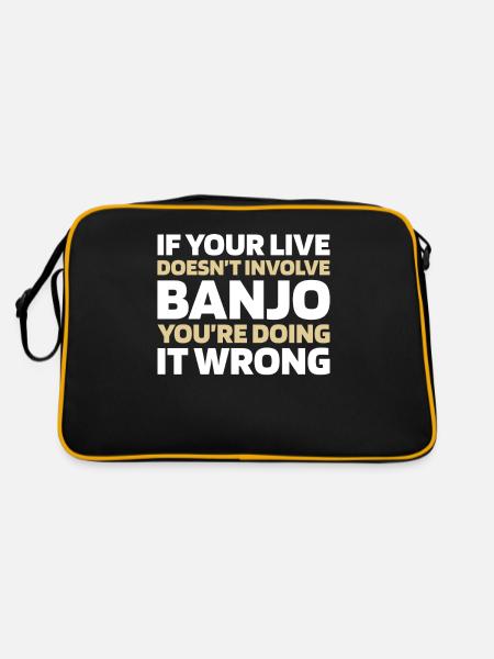 Banjo - Retro Bag - black/gold - Back