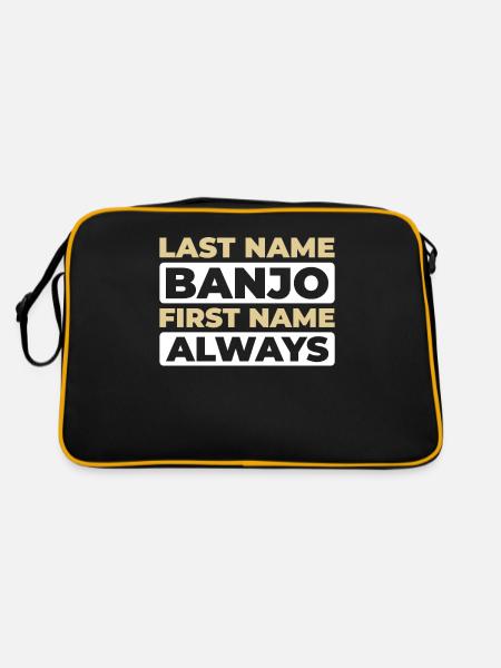 Banjo - Retro Bag - black/gold - Back