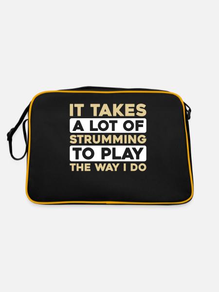 Banjo - Retro Tasche - Schwarz/Gold - Hinten