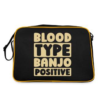 Banjo - Retro Tasche - Schwarz/Gold - Hinten