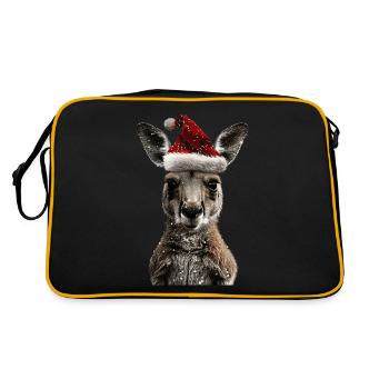 Kangourou - Sac Retro - noir/or - Dos