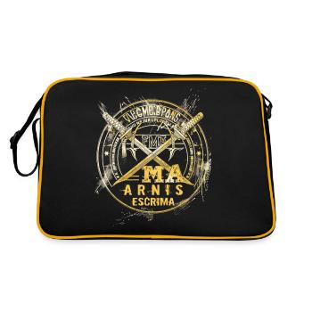 Arnis Eskrima Kali Fma - Retro Bag - black/gold - Back