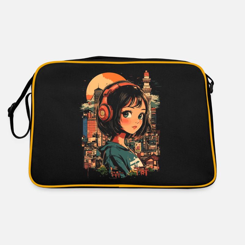 Anime Mädchen Japan Retro Tasche