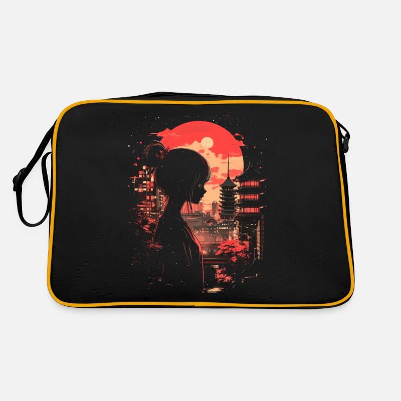 Anime Mädchen Japan Retro Tasche
