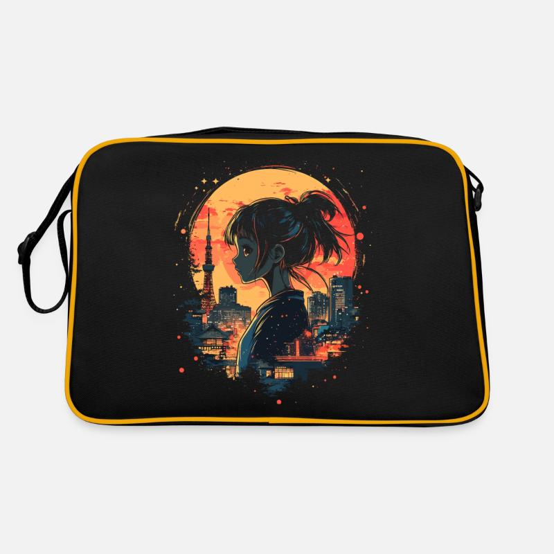 Anime Mädchen Japan Retro Tasche