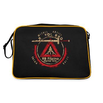 Arnis Eskrima Kali Fma - Retro Bag - black/gold - Back