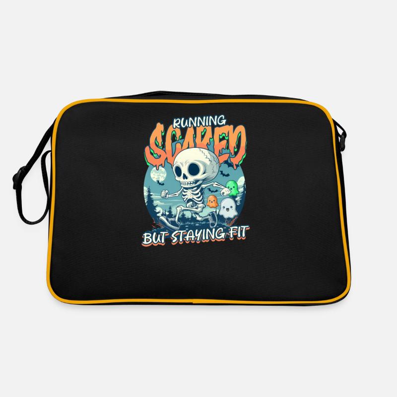 Halloween Runner Running Scared But Staying Fit Retro Bag