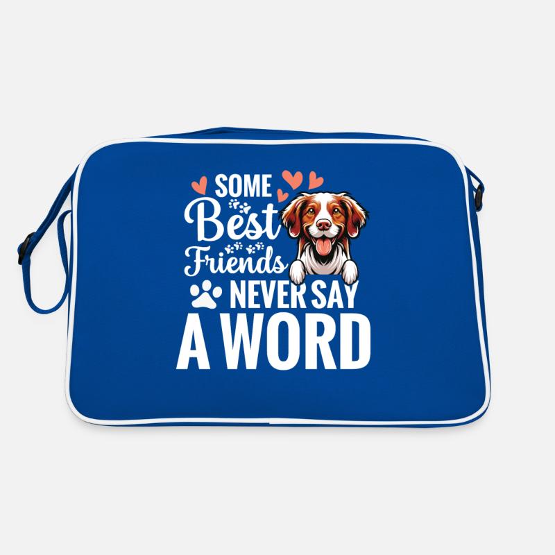 Hund: Manche Beste Freunde Sagen Nie Ein Wort Retro Tasche