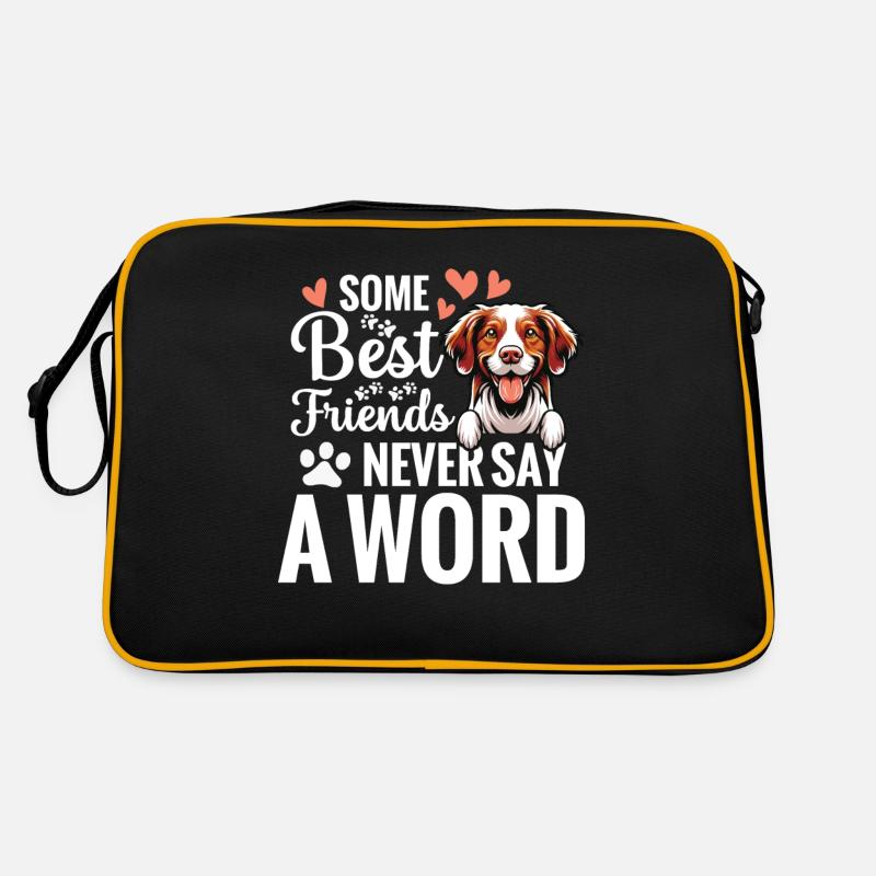 Dog: Some best friends never say a word Retro Bag