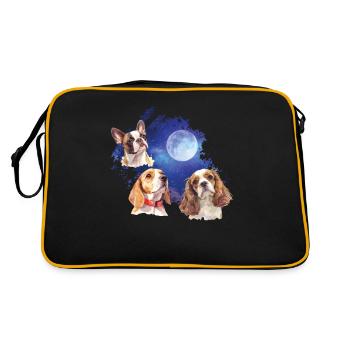 Apportez du style avec notre Cool Dog - Sac Retro - noir/or - Dos