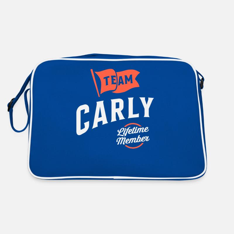Team Carly Lebenslanges Mitglied Lustiger Name Carly Retro Tasche