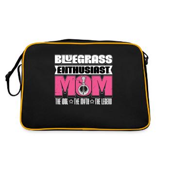 Passionnée de bluegrass Maman L’idole La mélomane - Sac Retro - noir/or - Dos