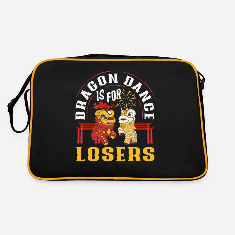 Chinese New Year Moon Lion Dance Retro Bag