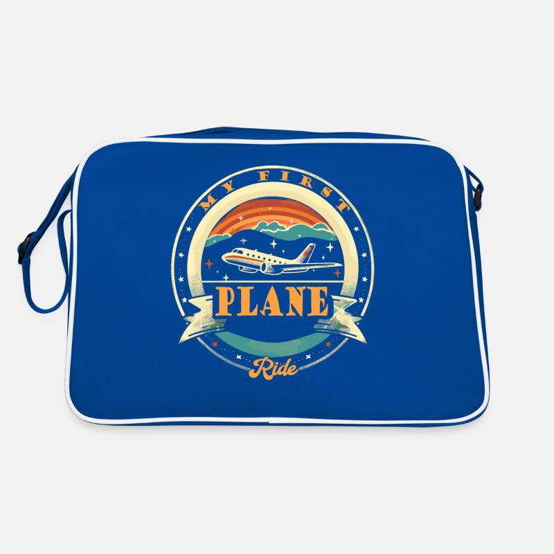 Meine Erste Flugreise Erstes Mal Fliegen Retro Tasche