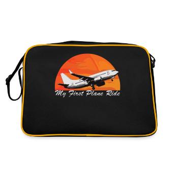 My First Flight First Time Flying - Retro Bag - black/gold - Back