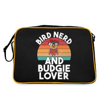 Budgie Gift - Retro Bag - black/gold - Back