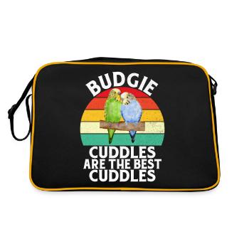 Budgie Gift - Retro Bag - black/gold - Back