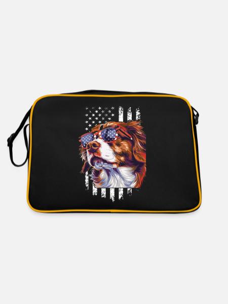 Poussez le style au niveau supérieur avec notre Cool Dog - Sac Retro - noir/or - Dos