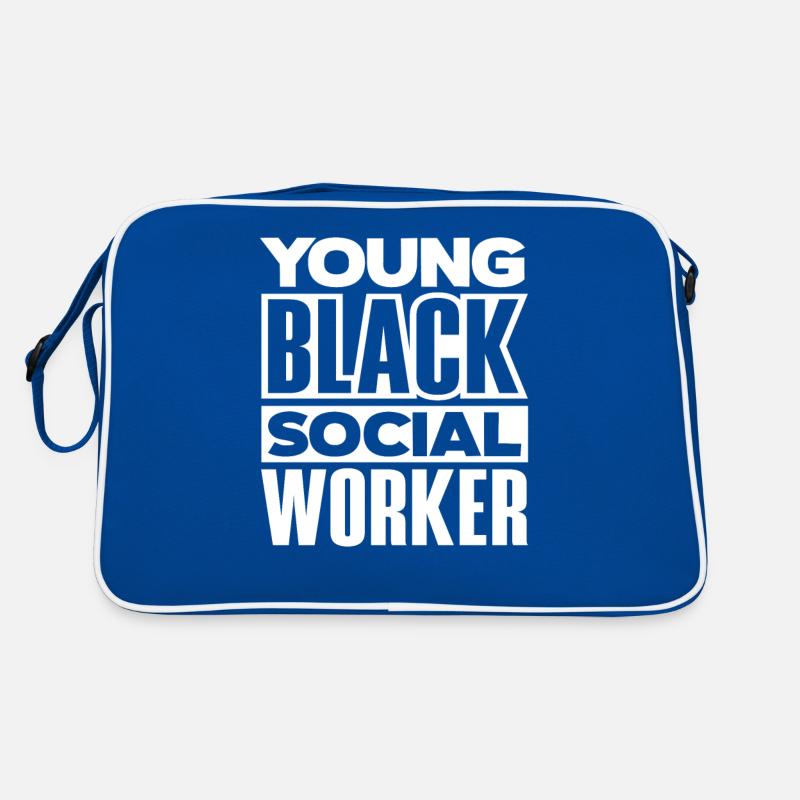 Young Black Social Workers Retro Bag